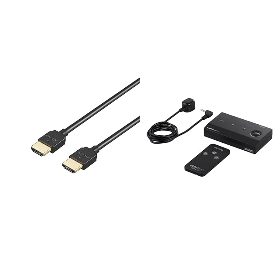 Amazon.co.jp: iBUFFALO HDMI切替器 3台用 リモコン付 ケーブル